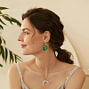 9 Sets 9 Colors Moon & Star & Cat Resin Asymmetrical Earrings EJEW-FI0002-35-6
