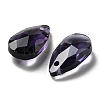 Faceted Teardrop Glass Pendants GLAA-O008-B18-3