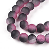 Crackle Glass Beads X1-GLAA-N009-10mm-09-3