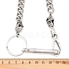 304 Stainless Steel Cuban Link Chain Skull Pants Chains with S-Hooks AJEW-D001-01B-ASP-3