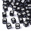 Opaque Acrylic Beads LS-SACR-N002-01W-1