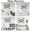 PVC Quotes Wall Sticker DIY-WH0200-077-3