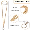 Rose Silicone ID Card Neck Strap Card Holder NJEW-SW00028-05-2