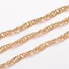 Ion Plating(IP) 304 Stainless Steel Singapore Chains CHS-K004-14G-0.3mm-1