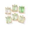 Brass Glass Charms KK-Z141-12G-2