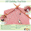 Acrylic Beaded Knitting Row Counter Chains HJEW-NB00177-4