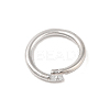 Brass Locking Jump Rings KK-S369-01P-05-2