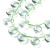 Natural Green Fluorite Beads Strands G-G116-A02-03-4