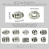 100Pcs 10 Styles Tibetan Style Alloy European Beads FIND-CJ0003-73-8