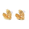 304 Stainless Steel Heart Stud Earrings for Women AJEW-Z009-04B-G-1