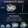 40Pcs 4 Styles Iron Etched Metal Embellishments Pendants IFIN-CJ0001-81-8
