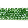 Transparent Electroplate Glass Beads Strands GLAA-F029-2mm-C03-1