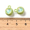 Spray Paint Alloy Rhinestone Pendants PALLOY-S186-11H-3
