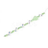 Electroplate Glass and Acrylic Rhinestone Beads Strands MAK-T011-07D-1