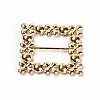 Square Alloy Buckles JEWB-WH0014-10A-2
