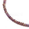 Faceted Electroplate Glass Beaded Bracelets BJEW-JB05693-03-2