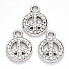 Tibetan Style Alloy Pendants TIBEP-S319-079AS-RS-2