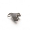 Tarnish Resistant 304 Stainless Steel Folding Crimp Ends X-STAS-E103-09A-2