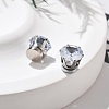 Cubic Zirconia Clip-on Earrings EJEW-L100-01P-07-01-3