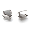 Tarnish Resistant 304 Stainless Steel Folding Crimp Ends LS-X-STAS-G122-09P-C04-2