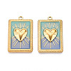 Ion Plating(IP) 304 Stainless Steel Pendants STAS-N107-05B-G-1