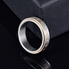 Om Mani Padme Hum 201 Stainless Steel Rotatable Finger Ring LS-PW-WG12553-02-1