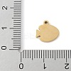 304 Stainless Steel Charms STAS-L022-168G-03-3