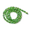 AB Color Plated Transparent Electroplate Beads Strands EGLA-H104-05E-2