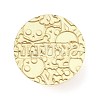 Halloween Theme Golden Tone Brass Wax Seal Stamp Head AJEW-O001-09G-2