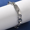 304 Stainless Steel Oval Link Chain Bracelets for Women Men BJEW-A033-04P-2