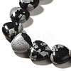 Natural Snowflake Obsidian Beads Strands X-G-R190-10mm-51-4
