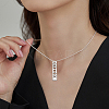 12Pcs 2 Colors 201 Stainless Steel Pendants STAS-UN0044-48-5