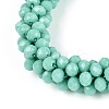 Faceted Opaque Glass Beads Stretch Bracelets BJEW-S144-002E-03-01-4