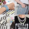 150Pcs 6 Colors Imitation Jelly Acrylic Linking Rings JACR-CJ0001-01-7