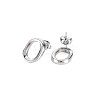 Non-Tarnish 304 Stainless Steel Hollow Oval Stud Earrings for Woman EJEW-N097-004P-2