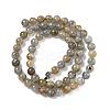 Natural Labradorite Beads Strands G-U017-6mm-01-A-5