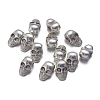 Antique Silver Tone Halloween Skull Tibetan Silver Alloy Beads X-AB-0922-4