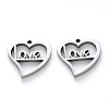 304 Stainless Steel Charms X-STAS-N092-84-2