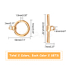 PVD Vacuum Plating 304 Stainless Steel Toggle Clasps STAS-UN0010-36-2