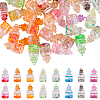 50Pcs Transparent Glass Bottle Pendants JX873A-1