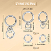 8Pcs Zinc Alloy Swivel Clasps FIND-SC0012-76P-2