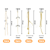 8Pcs 4 Style Brass Big Pendants KK-FH0005-88-2