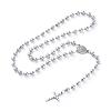 304 Stainless Steel Ball Chain Necklaces X-NJEW-G322-01P-1