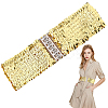 Sparkle Sequins Wide Elastic Dress Belts AJEW-WH20128-026P-04-7
