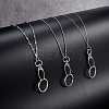 304 Stainless Steel Ball Chains Neck Strap Lanyard HJEW-SW00133-5