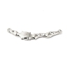 Non-Tarnish 304 Stainless Steel Cabochon Connector Settings STAS-L268-004P-2