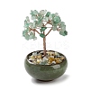 Natural Green Aventurine Chips Tree Decorations DJEW-M012-02D-1