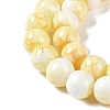 Baking Paint Glass Bead Strands GLAA-H031-01B-03-4
