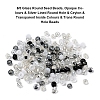 8 Style 8/0 Glass Round Seed Beads SEED-YW0001-38B-4
