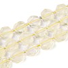 Natural Lemon Quartz(Heated) Beads Strands G-P534-A20-01-4